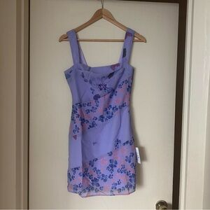 ASOS Purple Floral Mini Dress